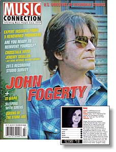 Music Connection Magazine July 2013 Cover with Amy Music Review